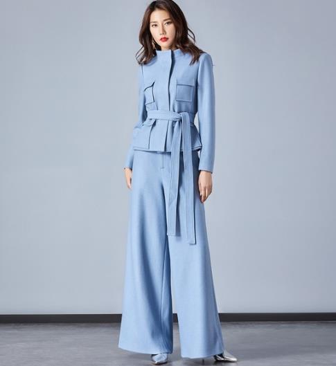 2018最新款格子毛呢两件套：打造端庄大方职业范