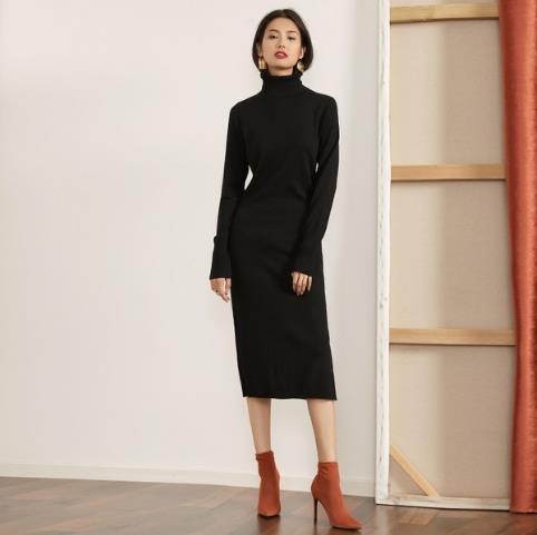 秋冬懒人必备针织裙搭配 打造不费力的时髦感