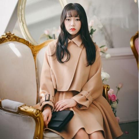 秋冬小个子必备短款毛呢套装：显高又百搭（图）