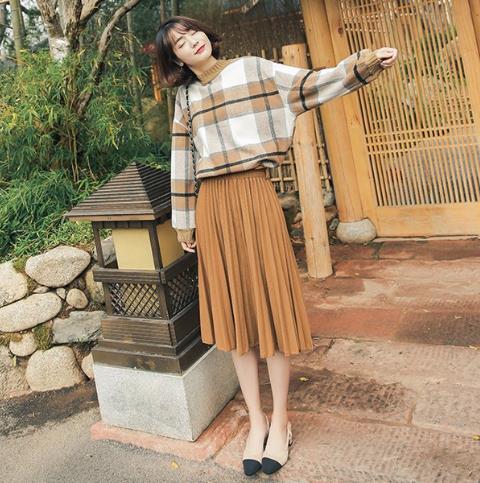 秋冬小个子必备短款毛呢套装：显高又百搭（图）