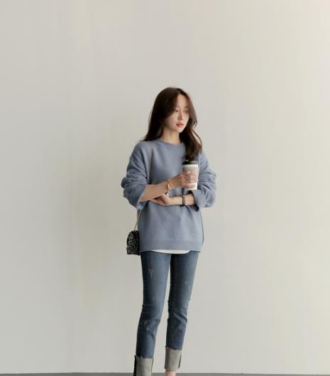 毛衣怎么搭配好看 2018韩国流行毛衣最美搭配