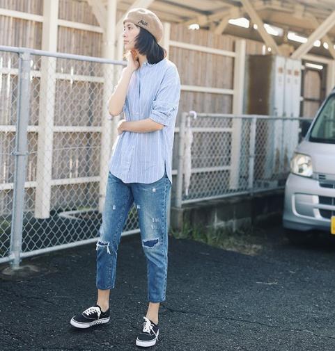 6款高腰牛仔裤搭配：轻松打造大长腿（图）