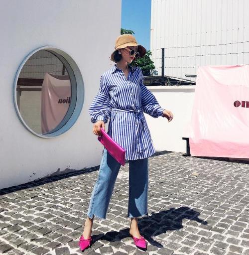 2018早春最流行的条纹衬衫 你入手了吗（图）