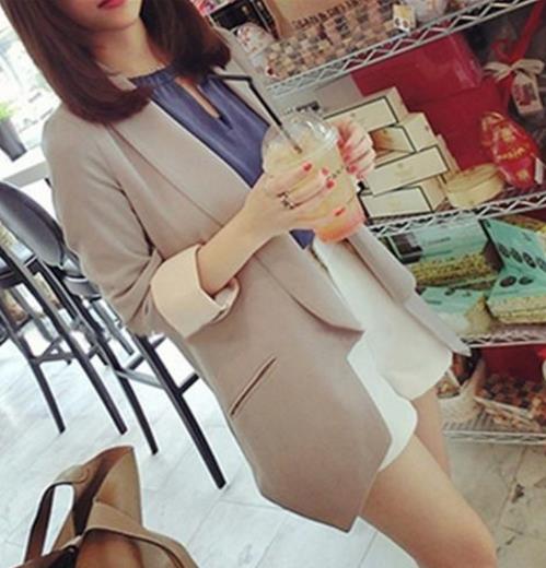 早春备一件西装小外套正合适：保暖又提升气质