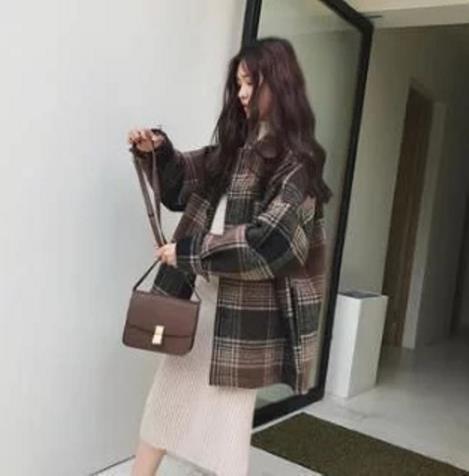 复古优雅减龄有气质的格子大衣搭配推荐（图）
