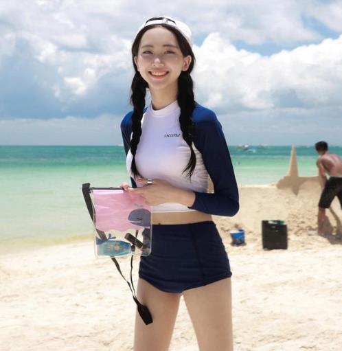 这几款温泉服穿起来比国际模特还高挑 太性感了