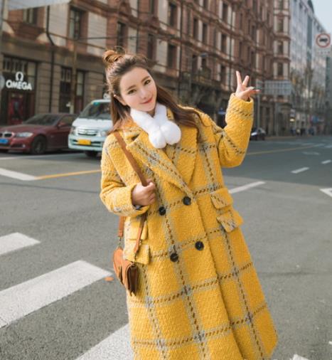 韩国女生秋冬时尚显瘦大衣搭配示范（图）