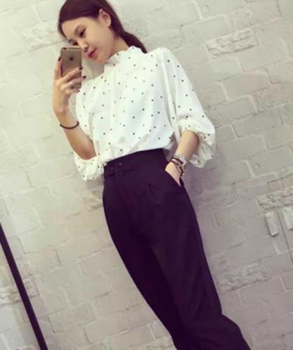 衬衫搭配紧身裤 时尚显瘦又百搭(图) 衬衫搭配紧身裤 时尚显瘦又百搭(图)