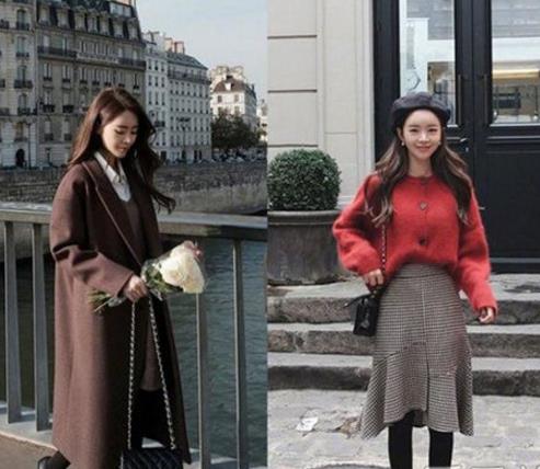 2018年韩国小姐姐的冬装搭配示范（图）
