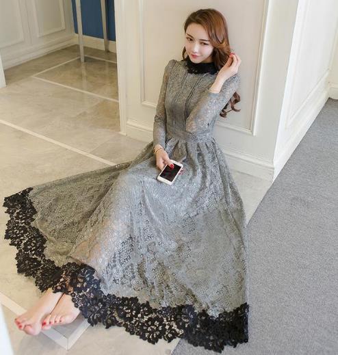 时髦洋气的长袖连衣裙 凸显优雅气质（图）