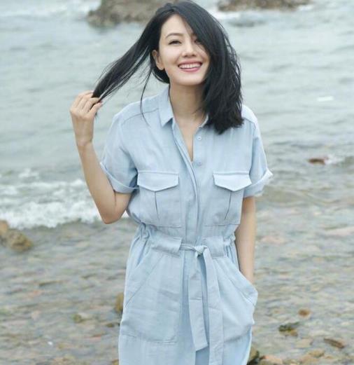 沙滩裙夏季高圆圆同款