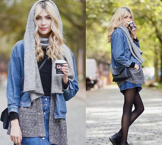 时尚达人亲自示范 围巾的多种时髦搭配(图) 时尚达人亲自示范 围巾的多种时髦搭配(图)