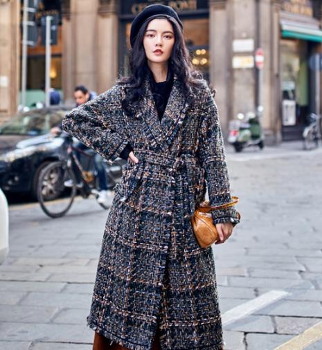 新年时髦穿搭 简单格子呢大衣必备（图）