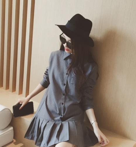 优雅大方的条纹衬衫搭配 彰显知性美