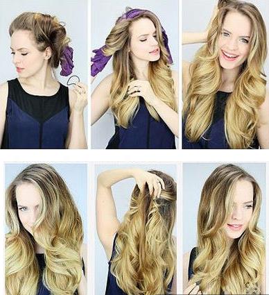 教你用T恤卷发 轻松打造柔软微卷发的造型