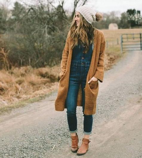 春季背带牛仔裤这样搭配减龄又时尚（图）