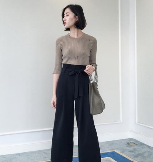 遮肉显瘦 一条阔腿裤可以解决（图）