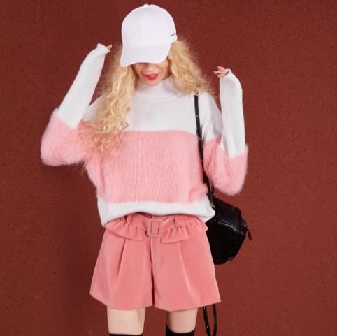 2018最新时尚潮流马海毛纯色毛呢大衣推荐（图）