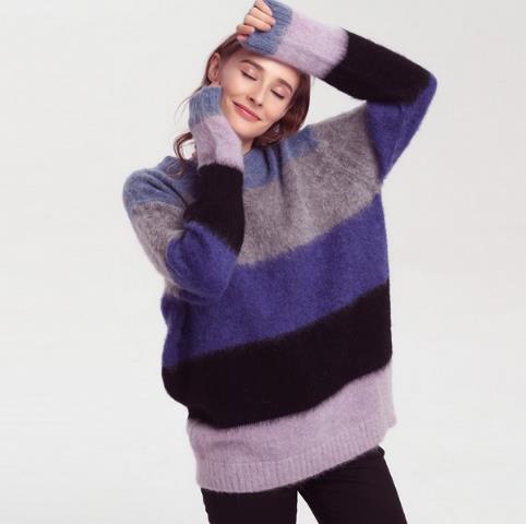 蝙蝠袖针织套头衫搭配阔腿裤:减龄又显瘦(图) 蝙蝠袖针织套头衫搭配阔腿裤:减龄又显瘦(图)