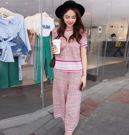 这5款喇叭袖阔腿裤套装时髦显瘦显气质（图）