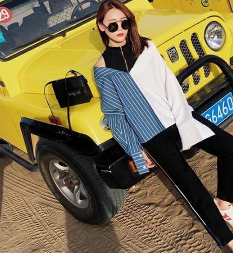 没几件性感v领衫都不敢说自己会穿搭（图）