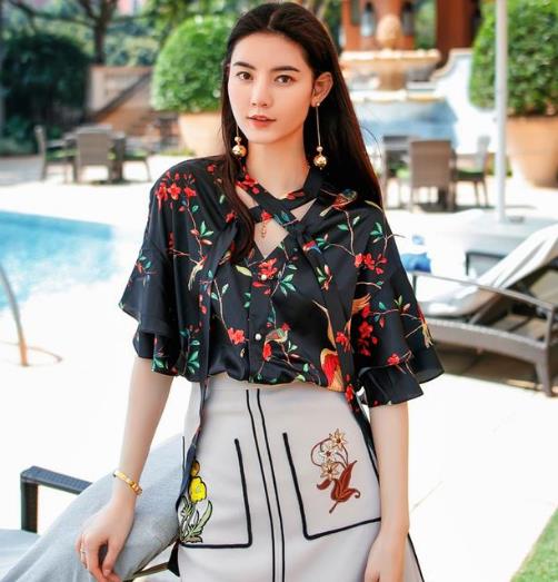 穿上春季新款荷叶边衬衫裙你就是女主角（图）