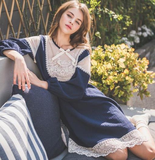 2018春款纯棉公主风睡衣推荐精选（图）