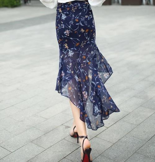 微胖MM穿这几款不规则鱼尾裙 时髦又显瘦