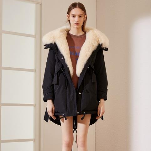 御寒必备时尚羽绒服：显瘦减龄大毛领羽绒服搭配