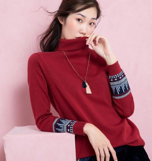 百变红色针织衫究竟怎么穿才好看（图）