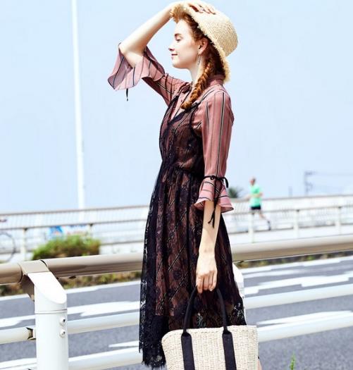 换季穿搭有条纹衬衫裙不用愁（图）