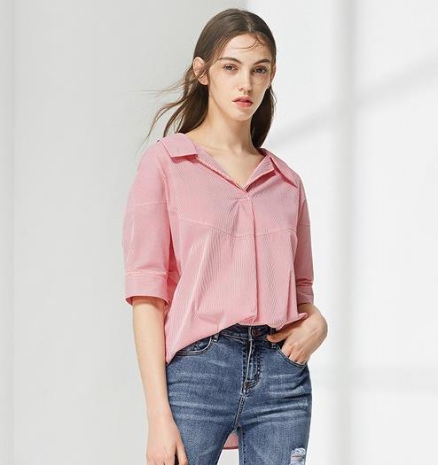 胖MM福利：显瘦有风情就是条纹衬衫（图）