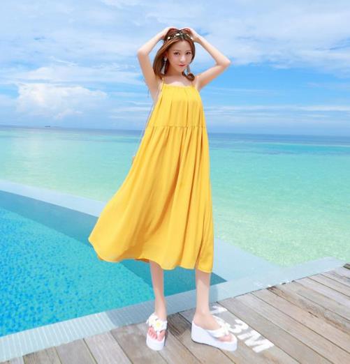 超美的新款性感露背吊带雪纺沙滩裙分享(图) 超美的新款性感露背吊带雪纺沙滩裙分享(图)