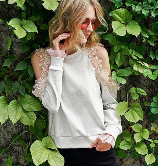 适合胖MM的假两件宽松毛衣：时尚显瘦