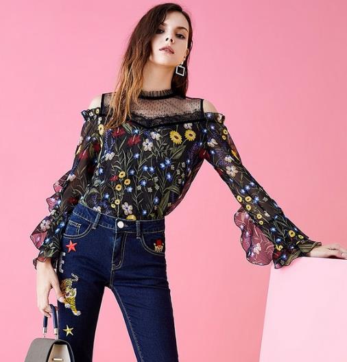 看这波长袖雪纺衫如何打造清甜少女气质（图）