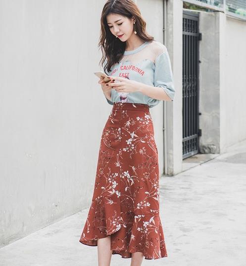 怎样穿显瘦又有女人味 当属鱼尾半身裙（图）