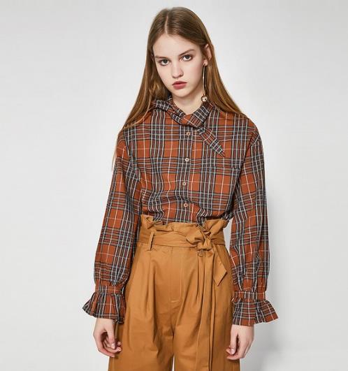 减龄显瘦必备 纯棉格子衬衫搭配（图）