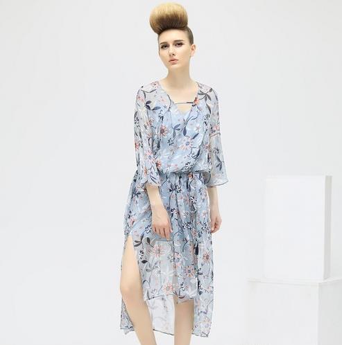 今夏流行怎么穿 两件套连衣裙最懂（图）