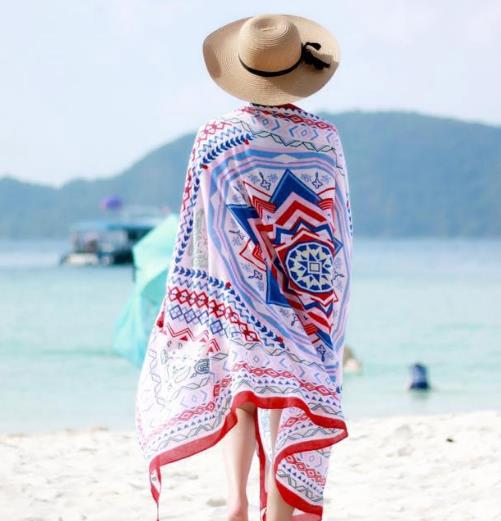 春夏如何防晒 今年流行两用防晒丝巾（图）