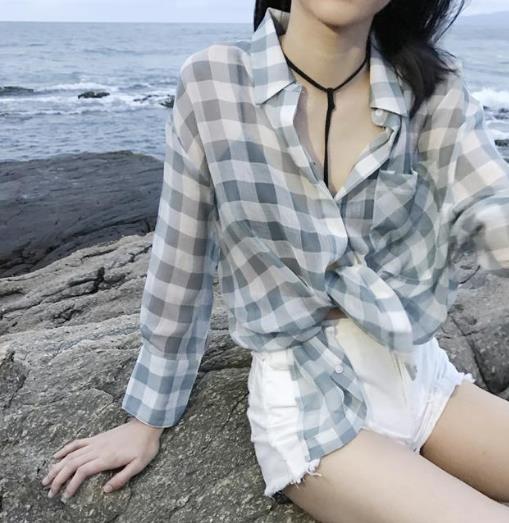 天气热不知道穿什么 这些格子衬衫穿着很时髦 天气热不知道穿什么 这些格子衬衫穿着很时髦