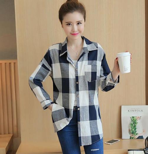 天气热不知道穿什么 这些格子衬衫穿着很时髦