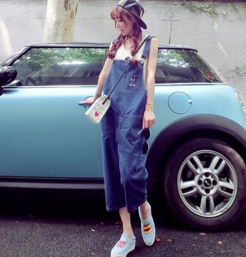 开学季减龄神器早下手 背带阔腿裤搭配示范（图）