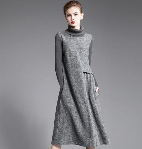 小个子也能穿的毛呢格子套装：显高又时尚