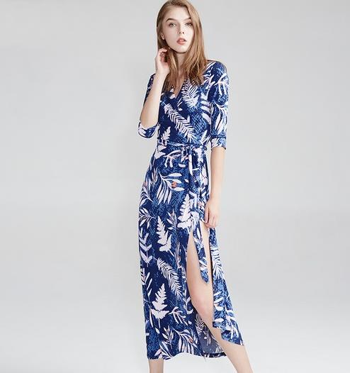 裙中一霸 显瘦变高优雅性感就是条纹连衣裙