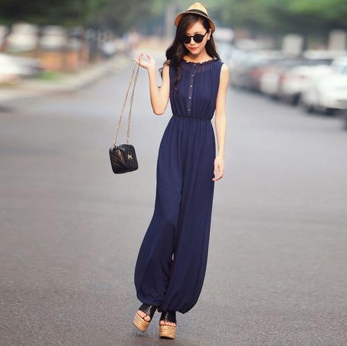 穿腻了连衣裙 来件连体裤换换风格吧（图）