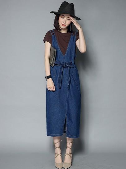 跟这样的背带裙比少女感 必输无疑（图）