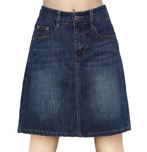 想要塑造性感翘臀 就穿这样的高腰牛仔裙