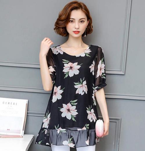 胖MM时尚雪纺衫 照着穿只有显瘦（图）