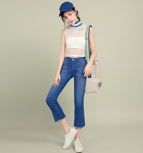 腿短穿高腰裤 这几款高腰裤凸显性感女人味