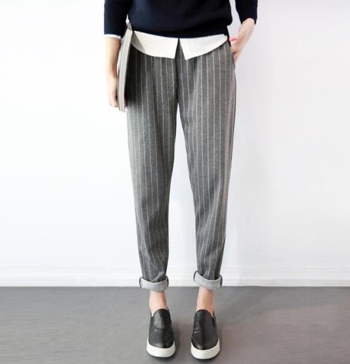 经典显瘦的时尚休闲裤搭配示范（图）